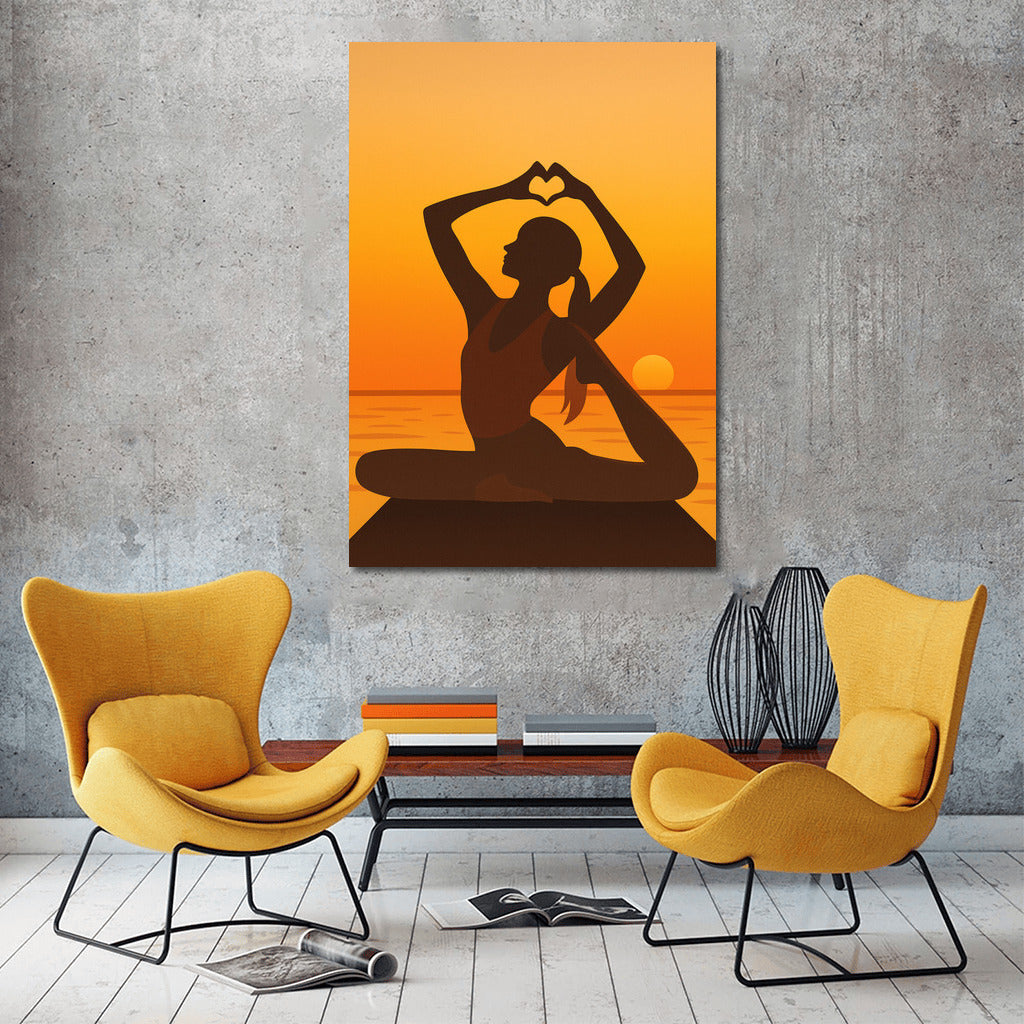 Sunset Stretching: Harmony of Sport and Nature