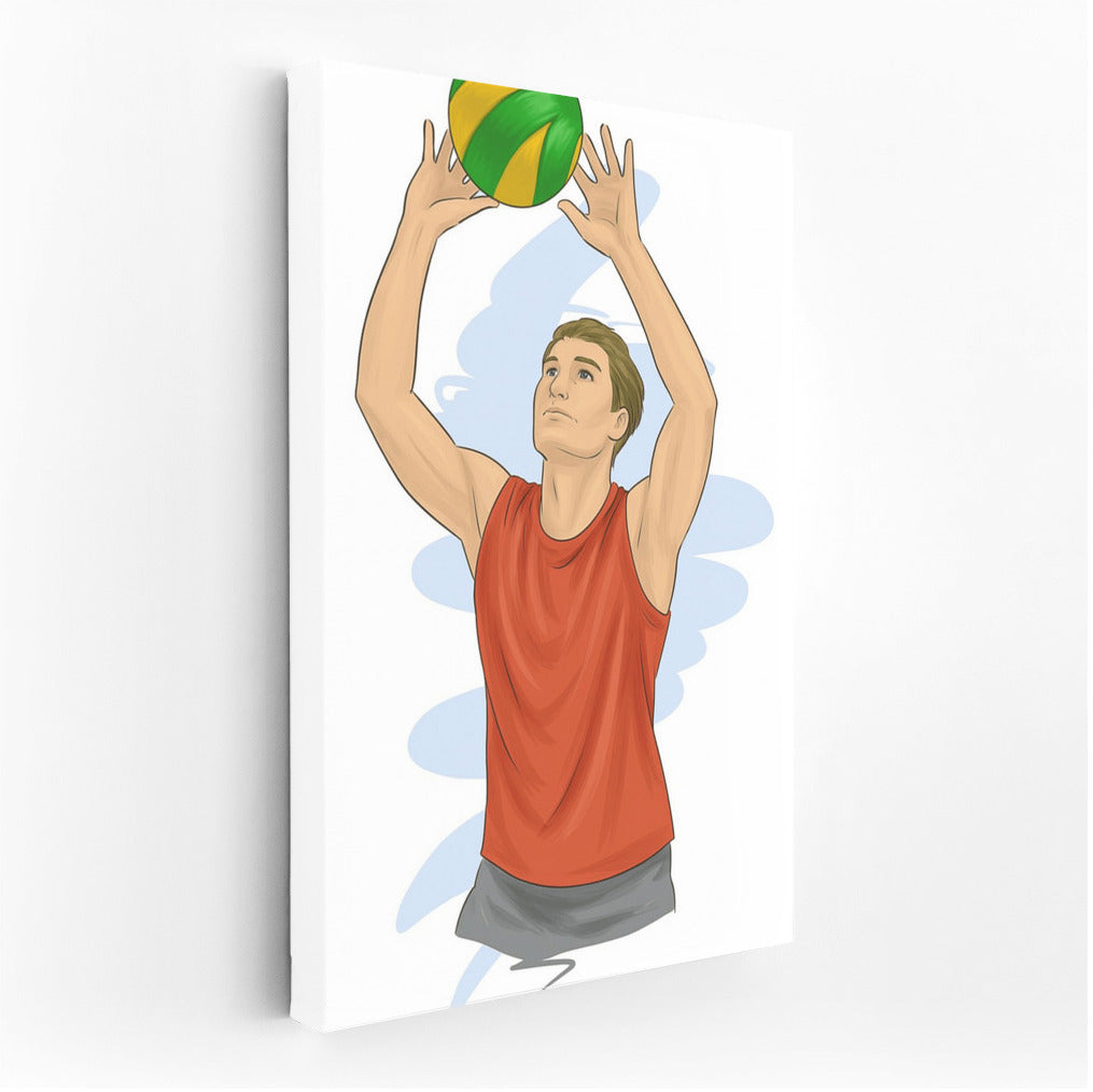 Volleyball Energy: Dynamics of Sport on Canvas