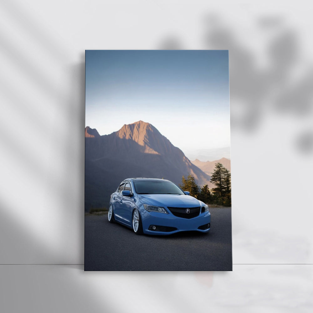 Blue Acura ILX Navigating Mountain Roads - Stylish & Agile