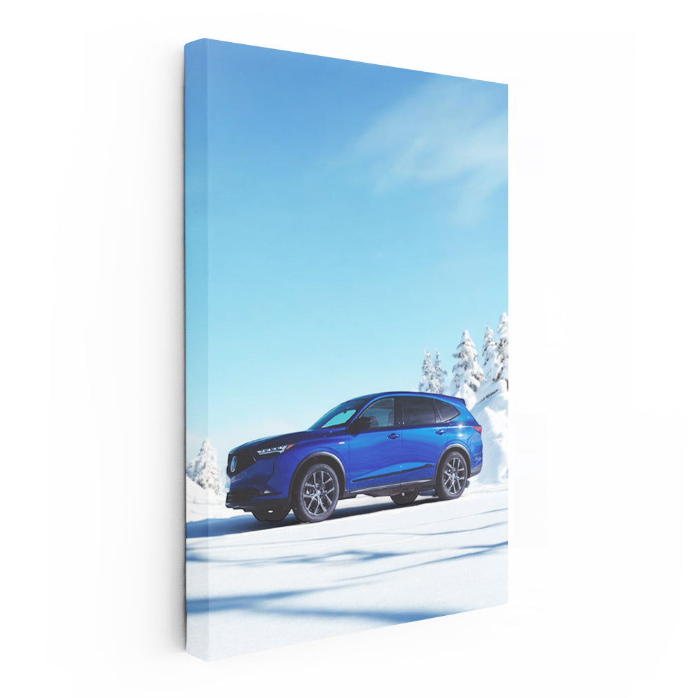 Acura MDX Navigating Snow - Reliable Luxury SUV