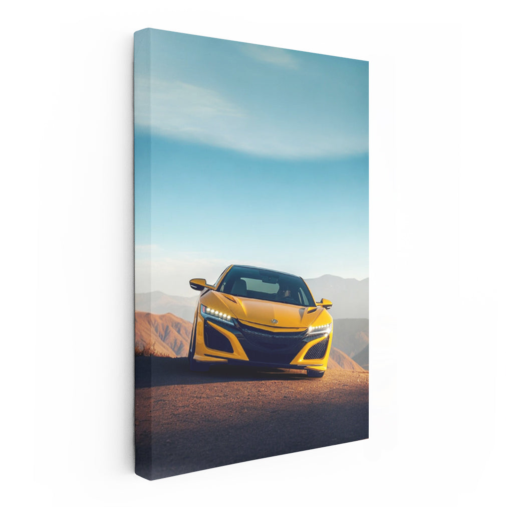 Acura NSX Amidst Mountain Peaks - Blend of Power and Elegance