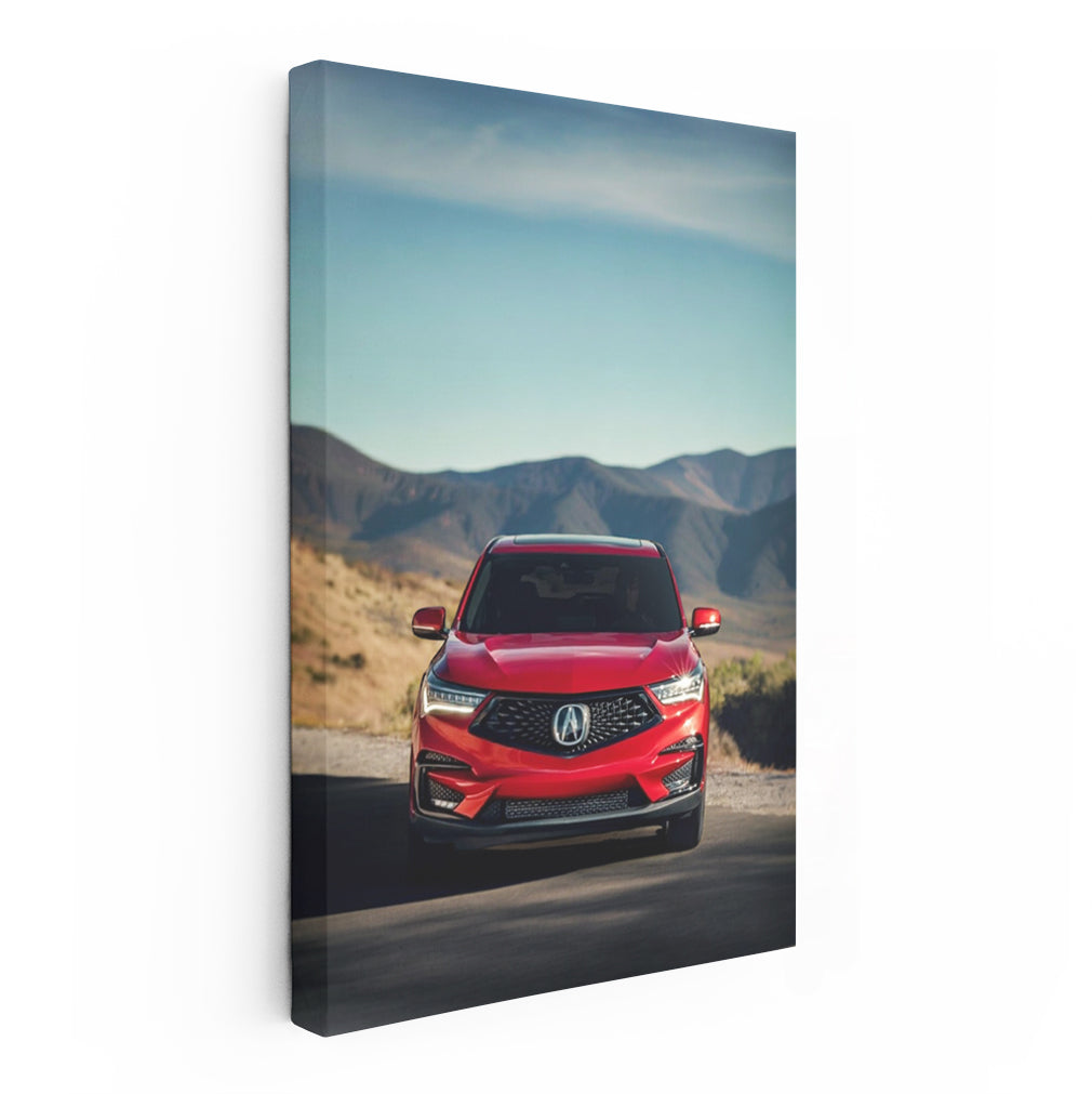 Red Acura RDX A-Spec Conquering Mountain Roads - Sporty Elegance