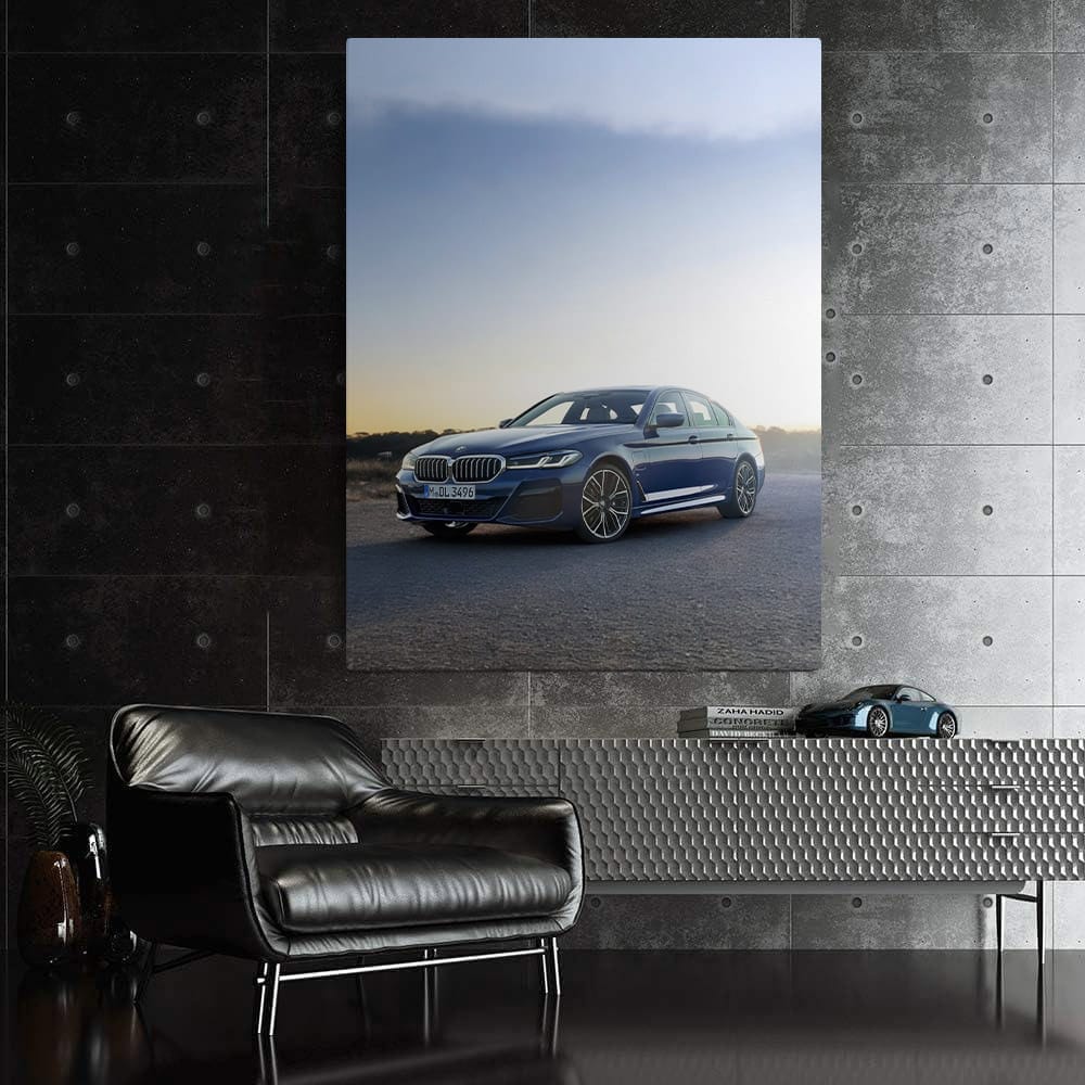 BMW 5 Series Sedan Blue - Elegant and Powerful Design