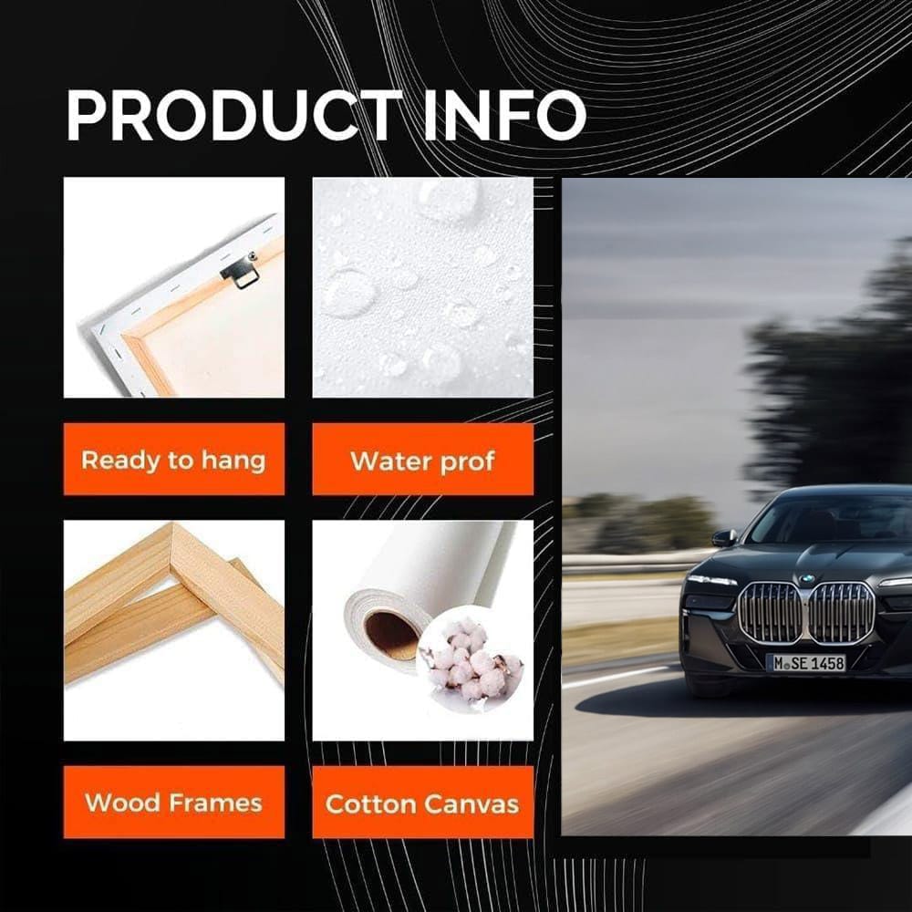 BMW 7 Series Black Luxury Sedan - Elegance and Performance