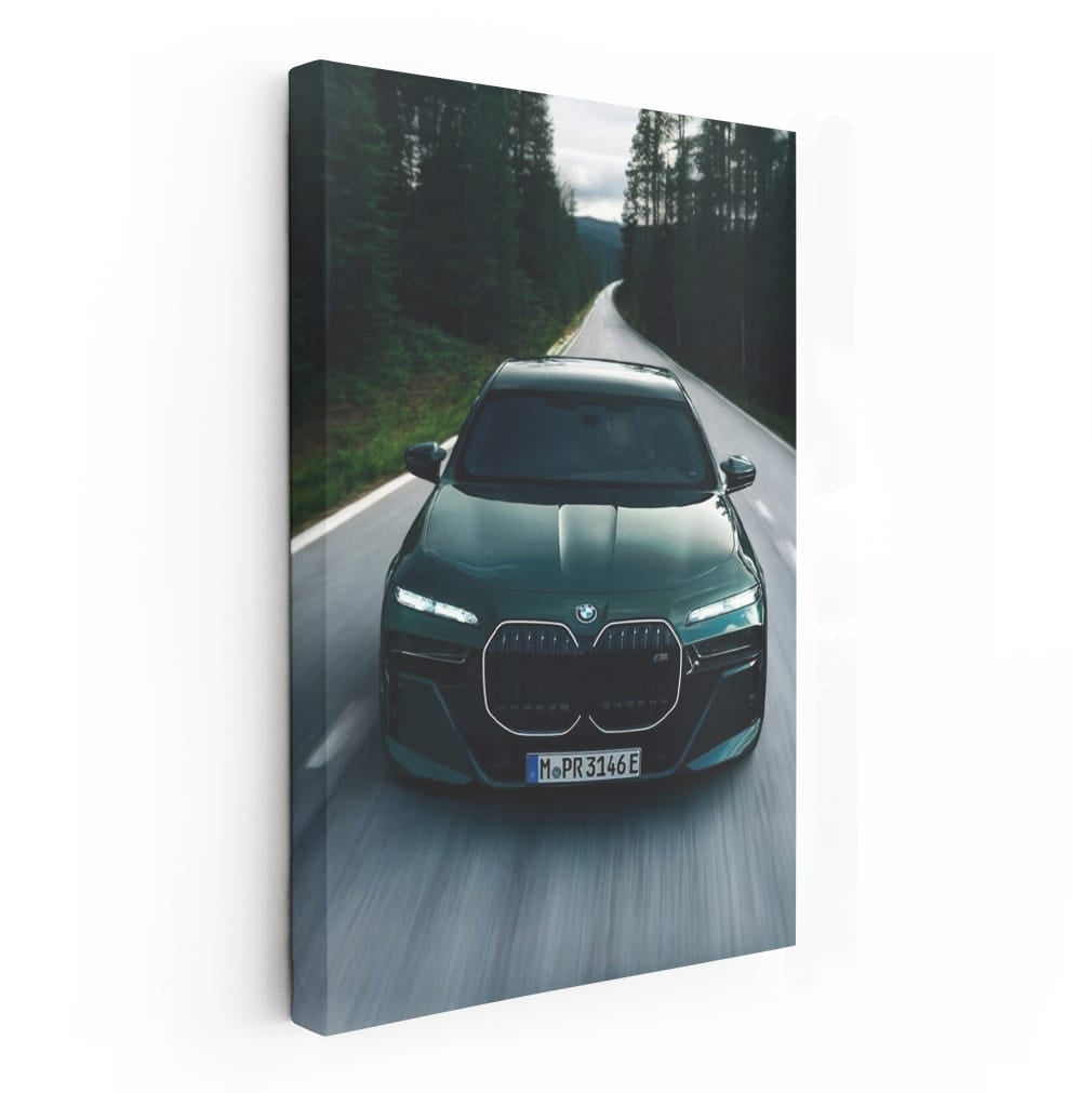 BMW 7 Series in Forest: Elegance Meets Nature