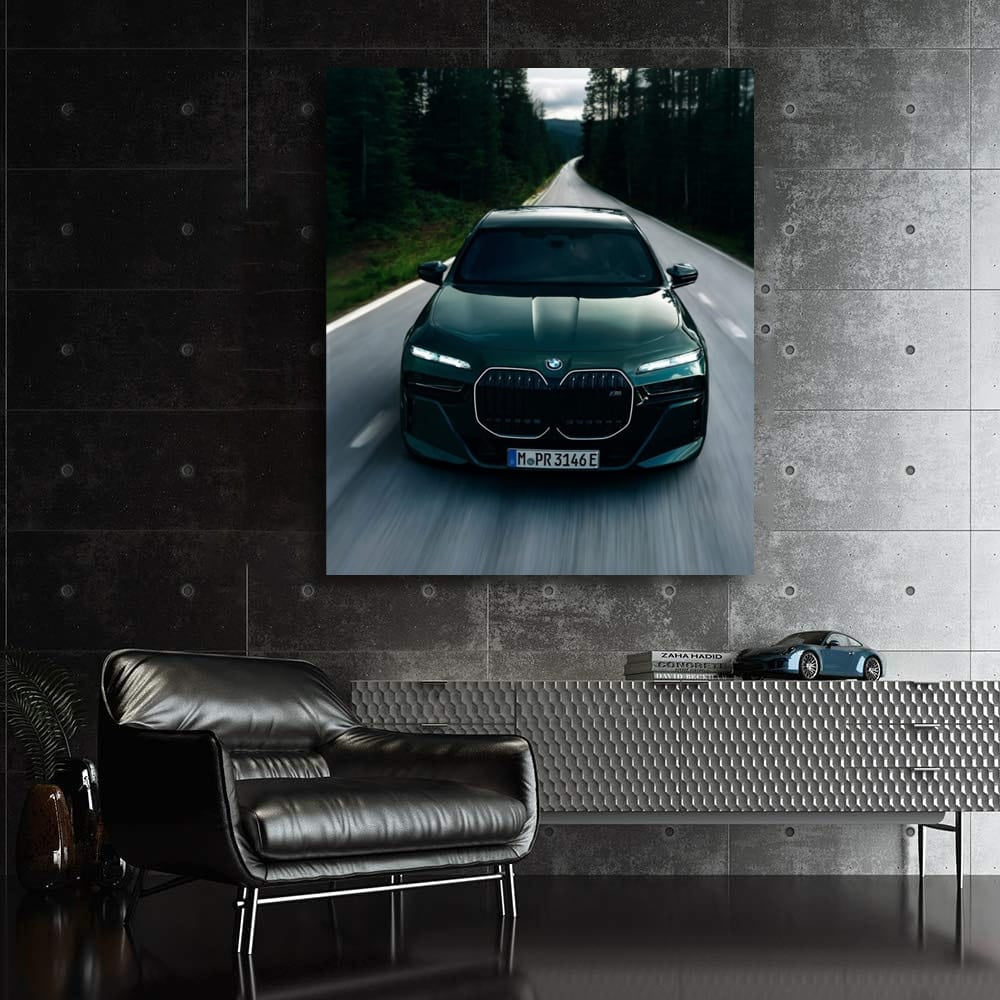 BMW 7 Series in Forest: Elegance Meets Nature