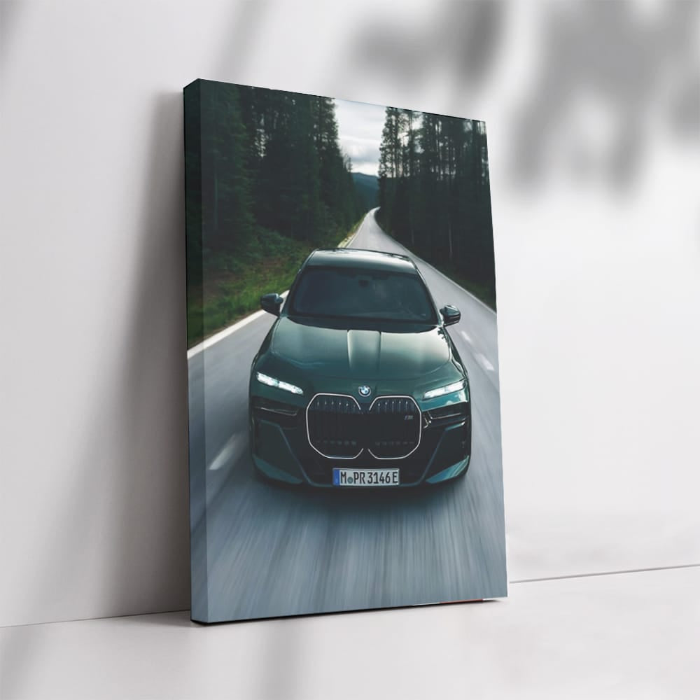 BMW 7 Series in Forest: Elegance Meets Nature