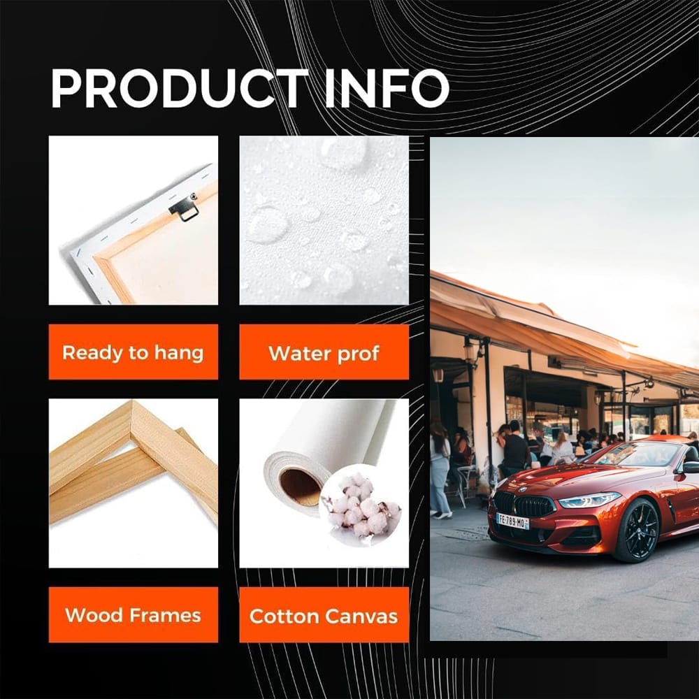 BMW 8 Series Convertible in Dark Orange - Bold Elegance
