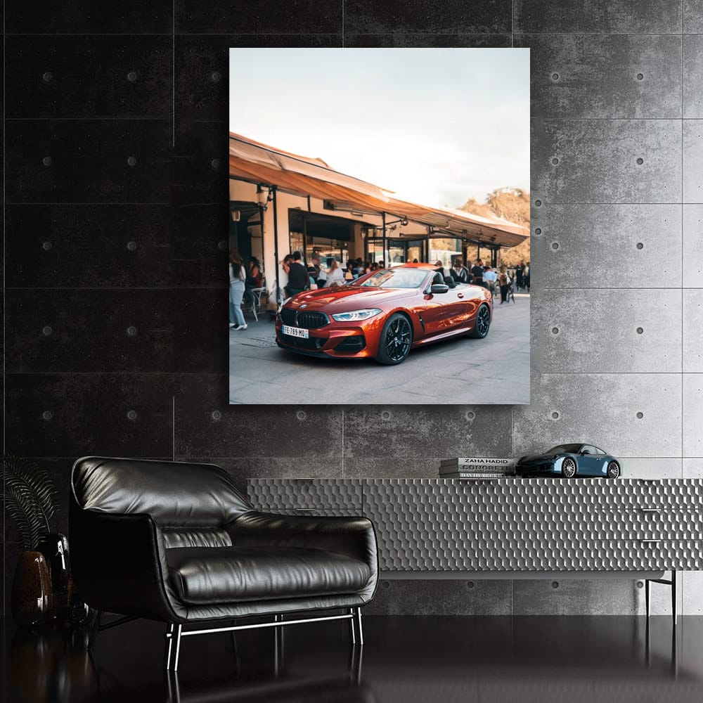 BMW 8 Series Convertible in Dark Orange - Bold Elegance