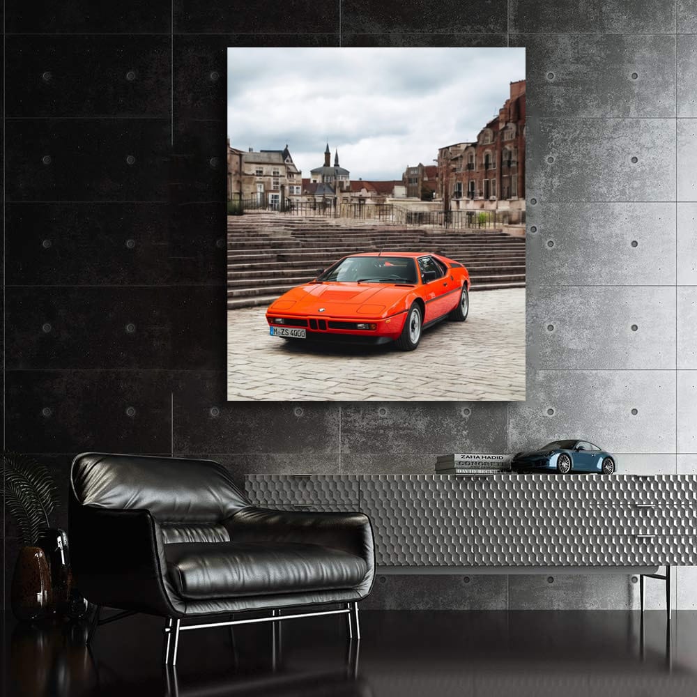 Vintage Red BMW M1 - Classic Performance Legend