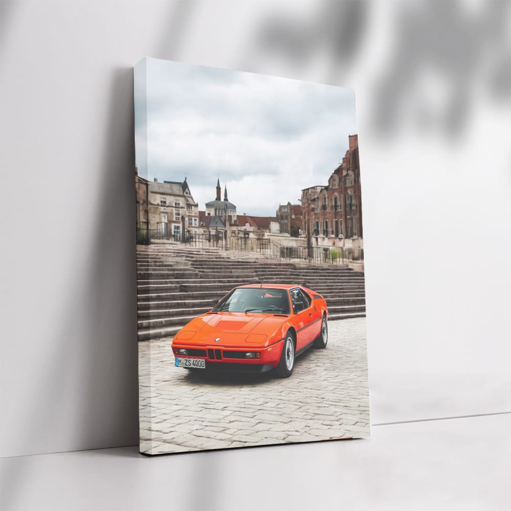 Vintage Red BMW M1 - Classic Performance Legend