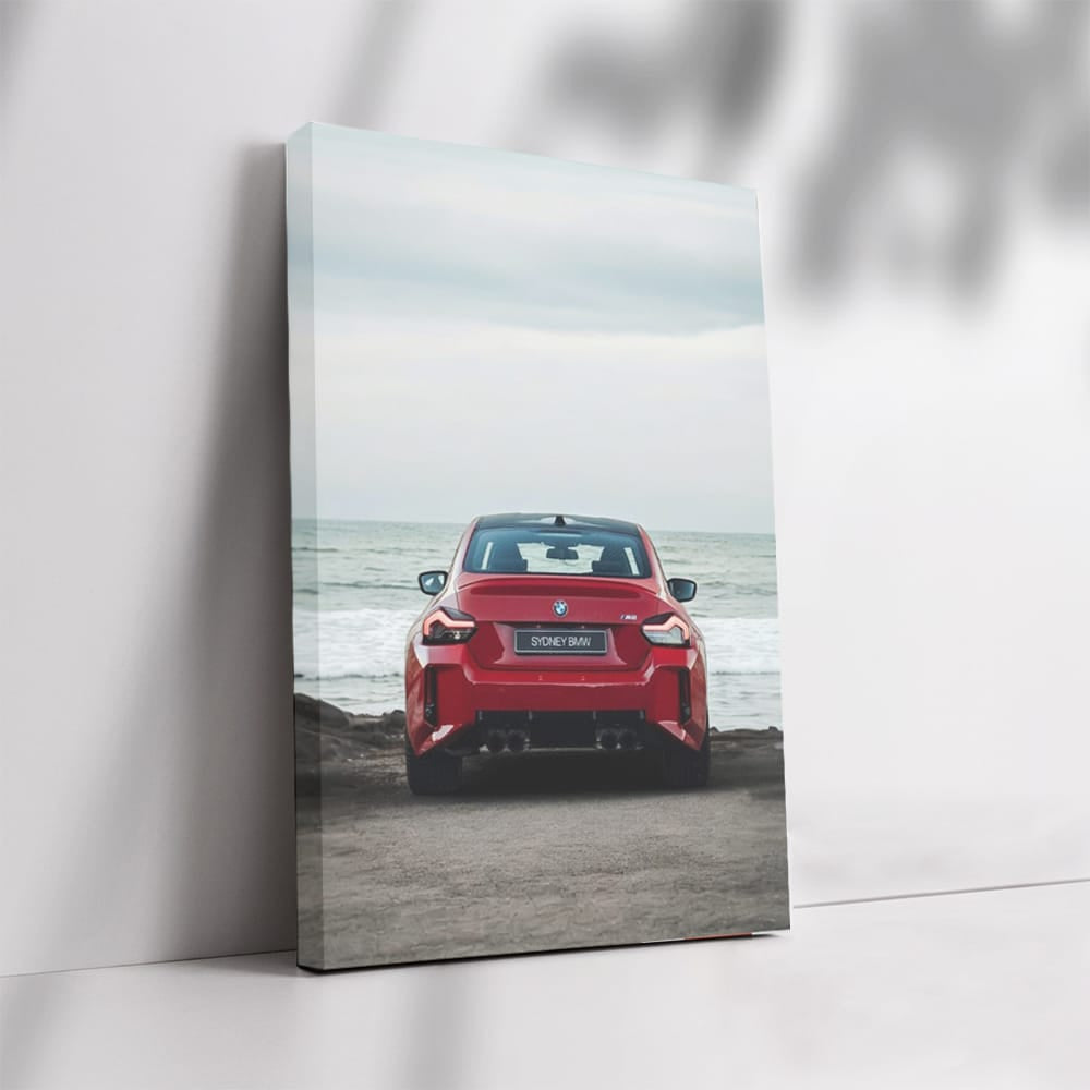 BMW M2 in Red - Striking Rear View, Dynamic Performance