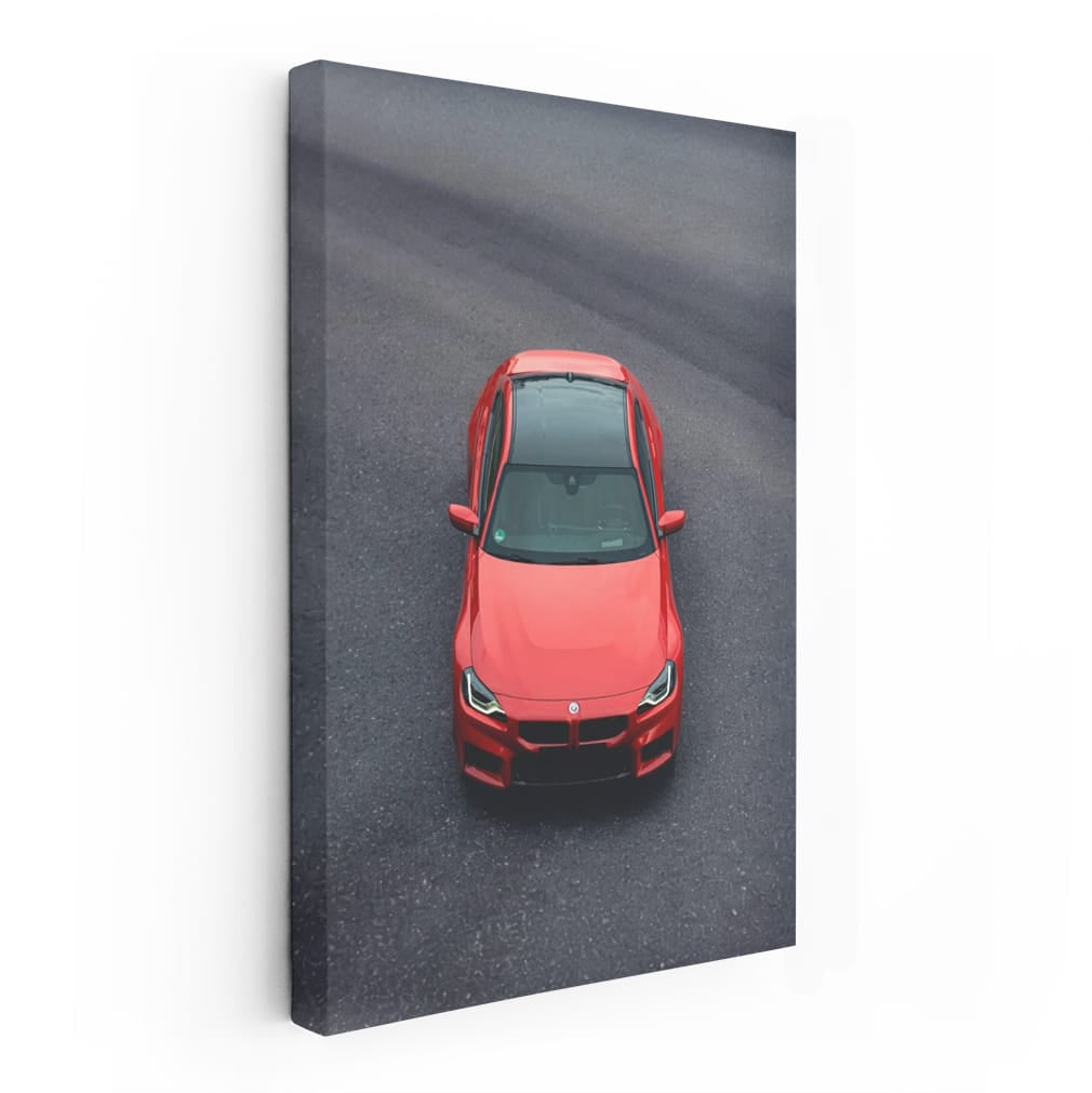 BMW M2 Red Side Top View - Bold and Sporty Design