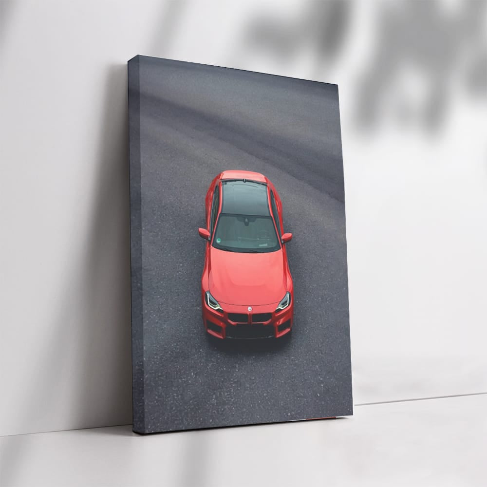 BMW M2 Red Side Top View - Bold and Sporty Design