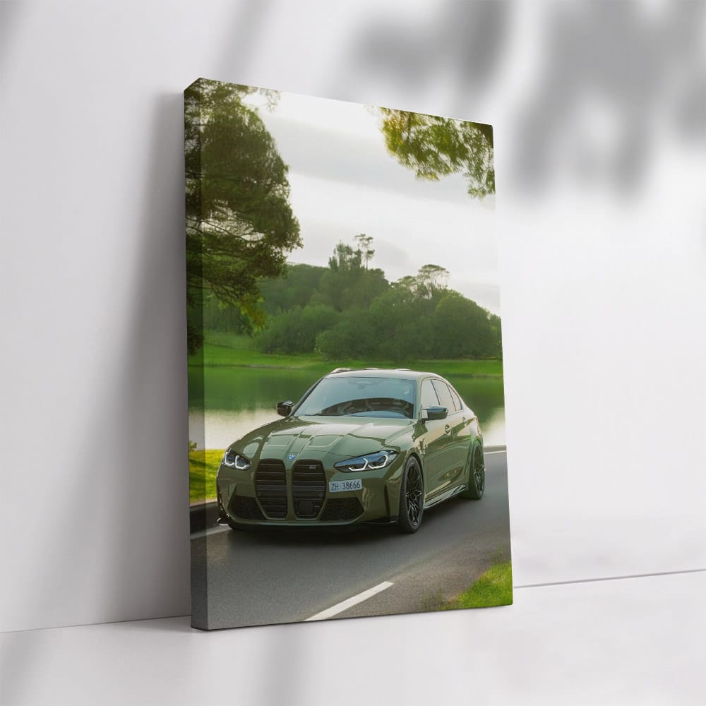 BMW M3 Competition Sedan in Green - Power and Elegance