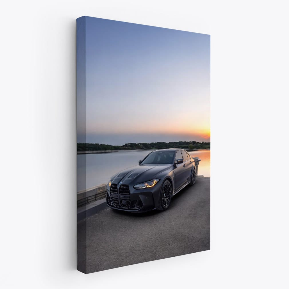 Matte Black BMW M3 Competition Sedan with M xDrive - Power Redefined