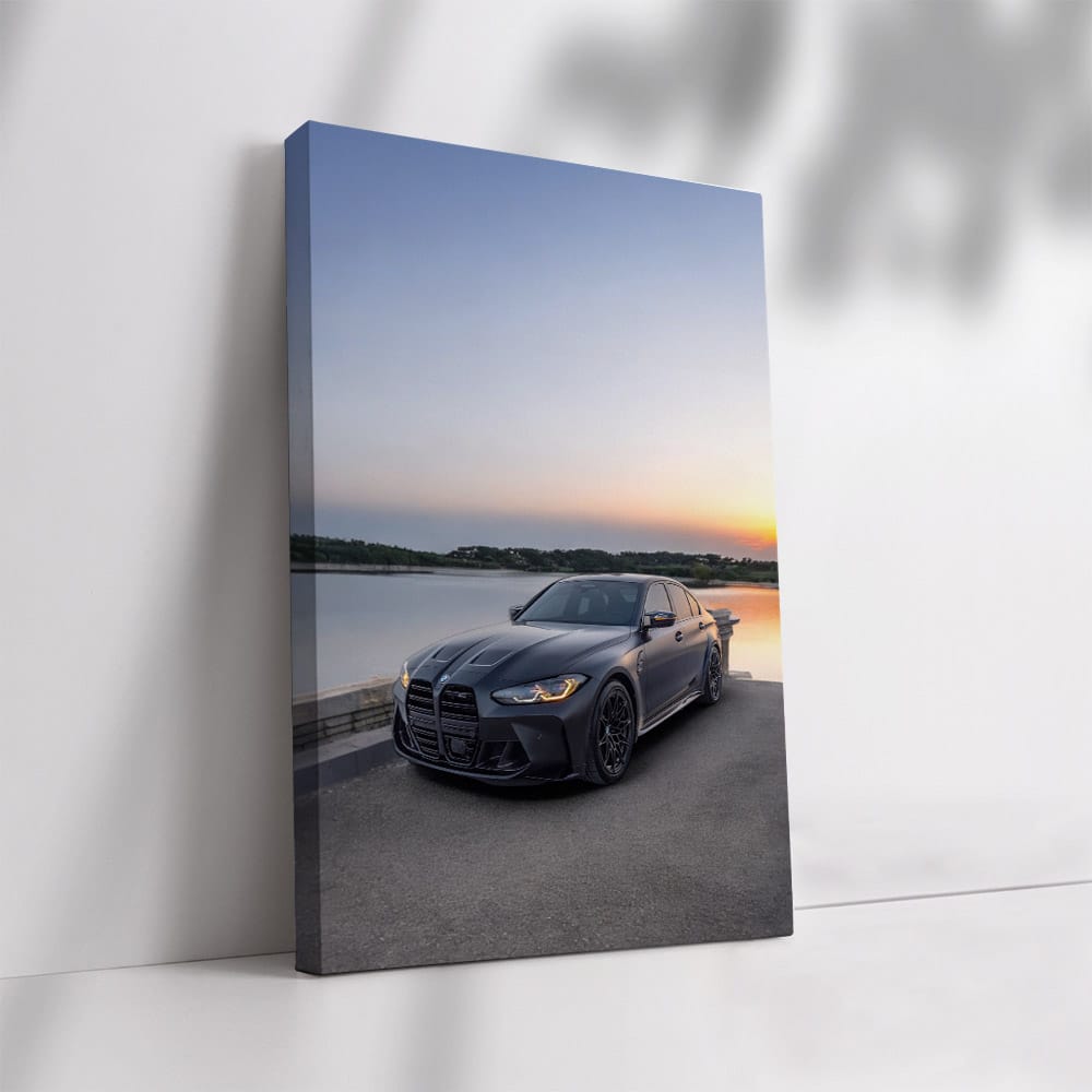 Matte Black BMW M3 Competition Sedan with M xDrive - Power Redefined