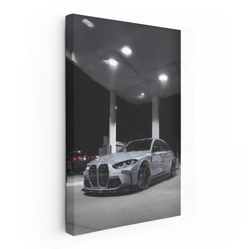 BMW G80 M3 in Gray Refueling - Power Meets Precision