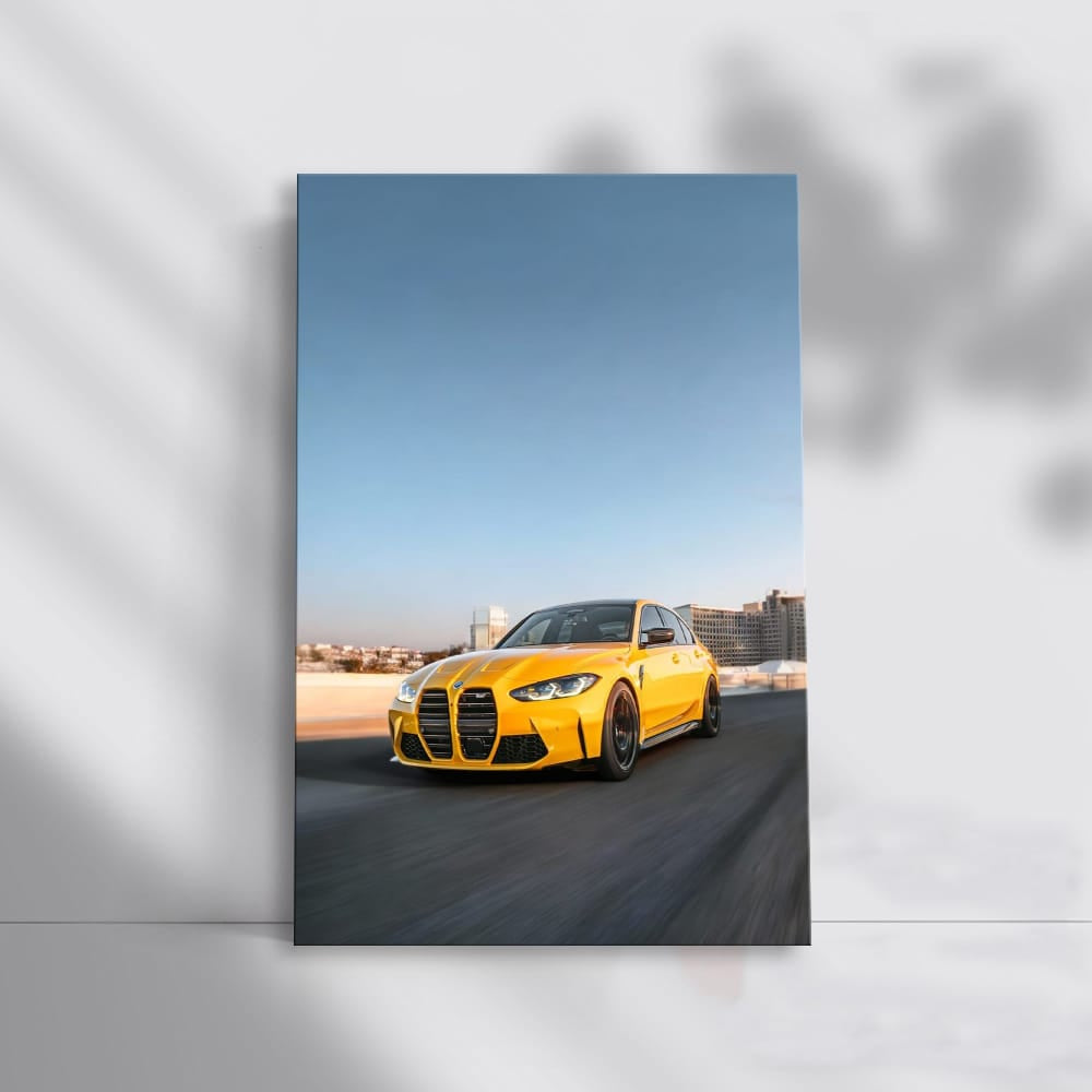 Dynamic Yellow BMW M3 G80 Racing Elegance