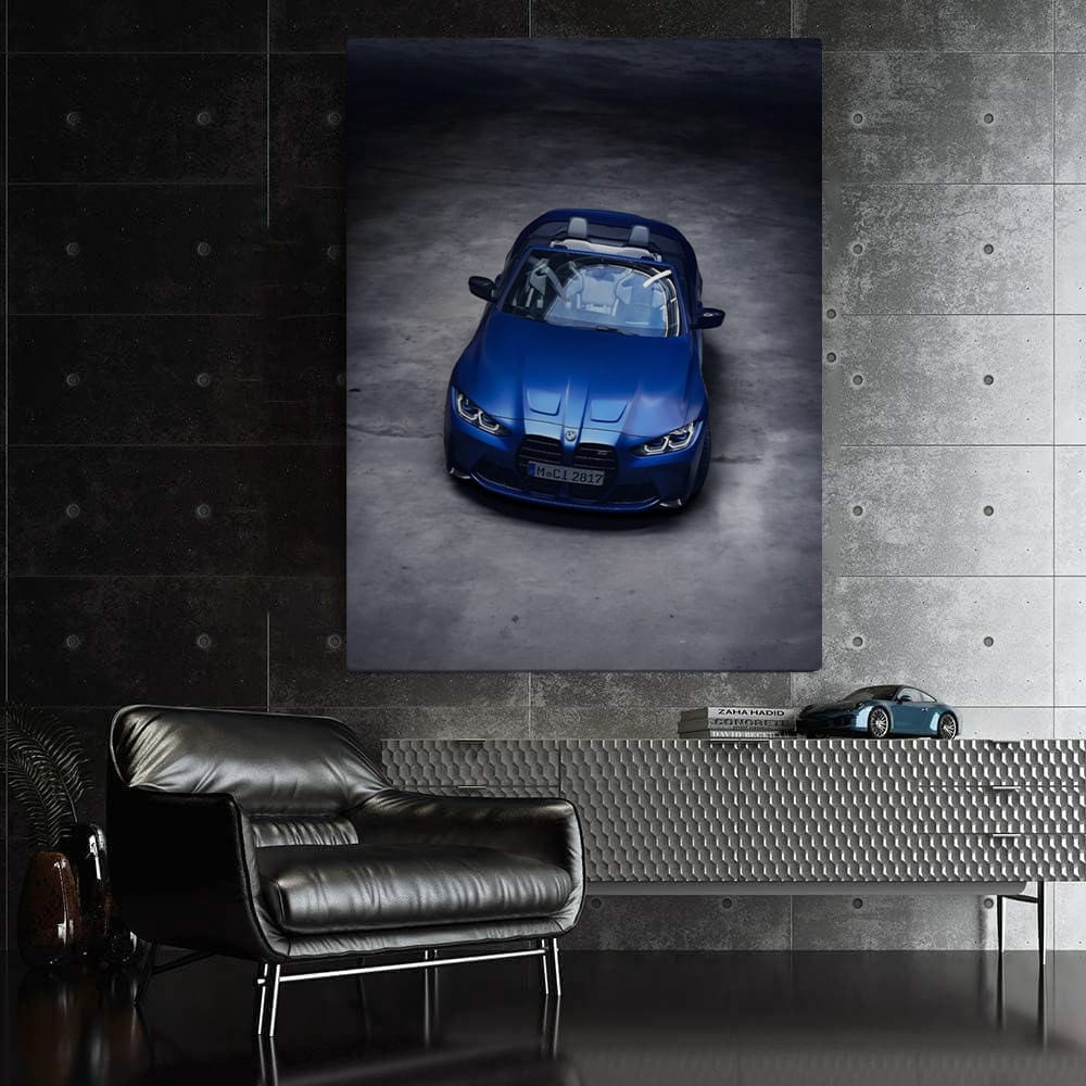 Blue BMW M4 Competition Convertible - Sleek and Powerful Ride