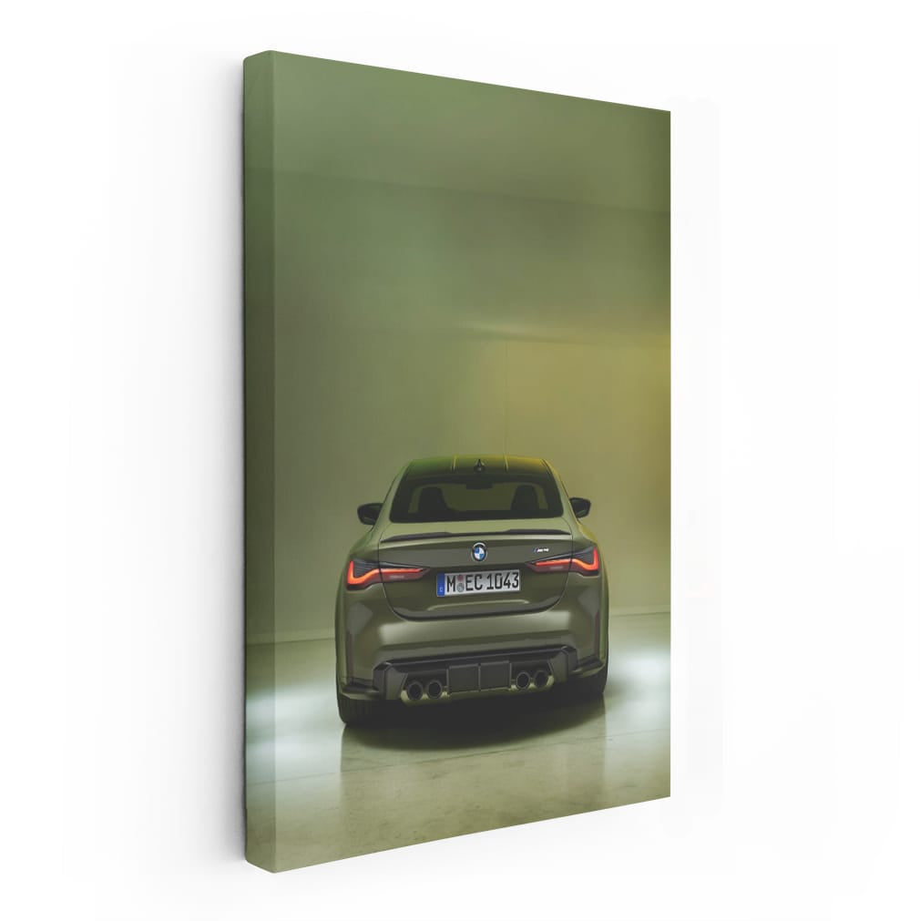 BMW M4 with Green Backdrop: Blend of Power and Elegance