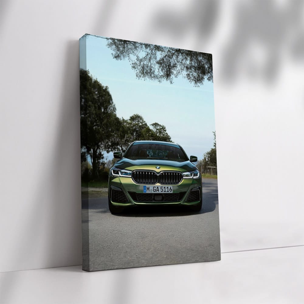 Green BMW M550i - Luxury Performance in Motion