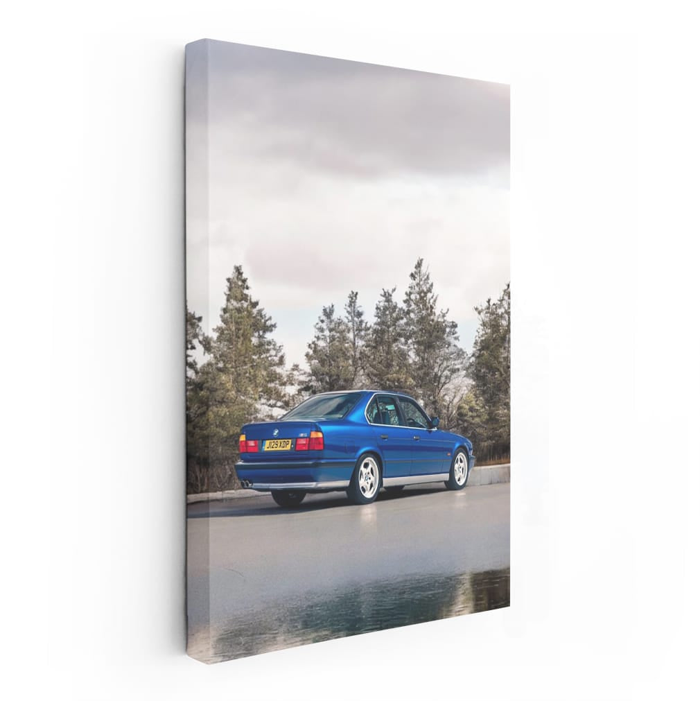BMW E34 M5 Blue - Classic Power and Elegance