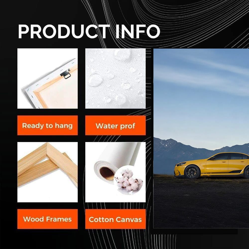 BMW M5 Yellow Sedan 2 - Sleek Powerhouse on Wheels