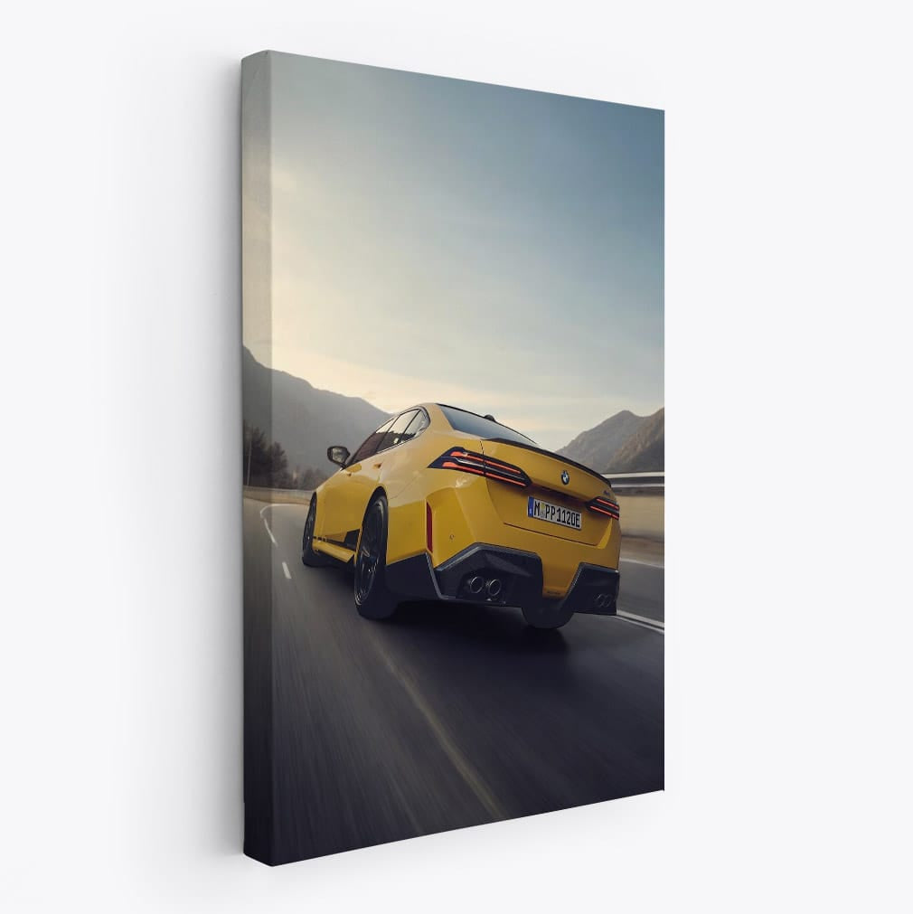 Yellow BMW M5 Sedan - Sleek Power and Performance