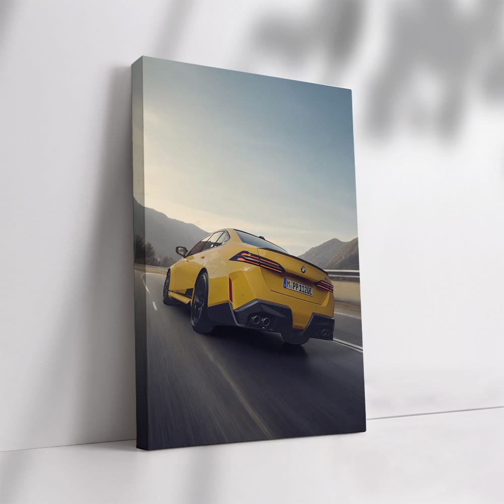 Yellow BMW M5 Sedan - Sleek Power and Performance