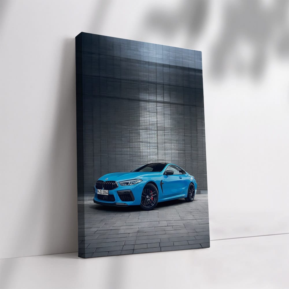 Blue BMW M8 - Sleek and Powerful Luxury Sports Car