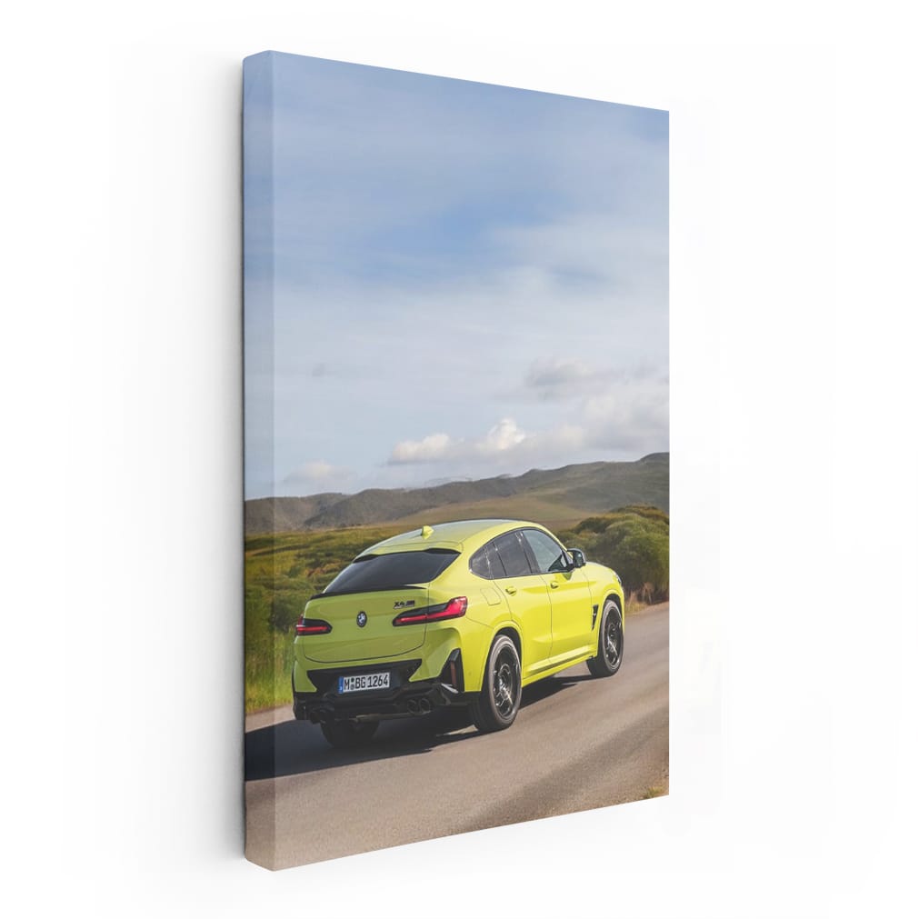 Yellow BMW X4 M Competition - Dynamic Power and Style