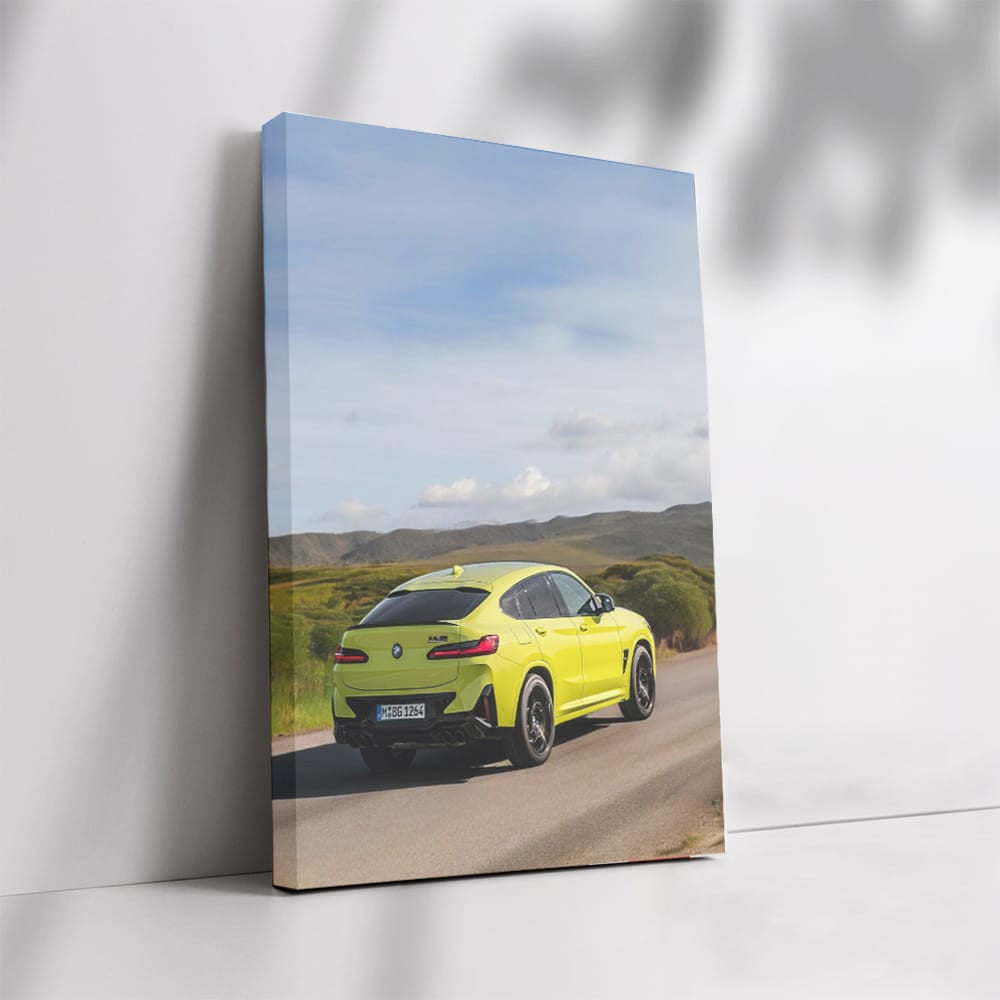 Yellow BMW X4 M Competition - Dynamic Power and Style