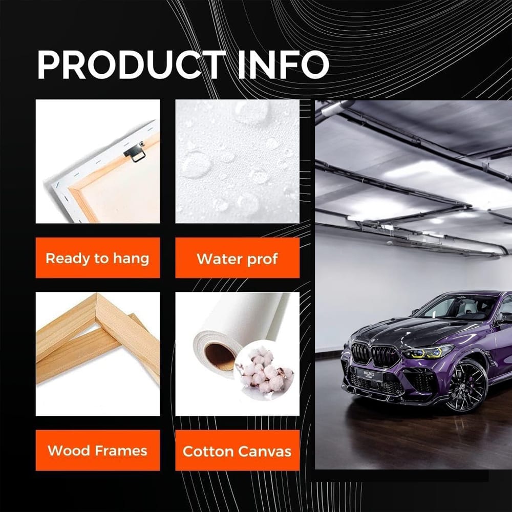 Purple BMW X6 M at Dealership - Luxury and Power Awaits