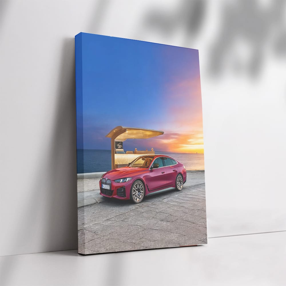Pink BMW i4 M50 Beachside Elegance - Power Meets Style