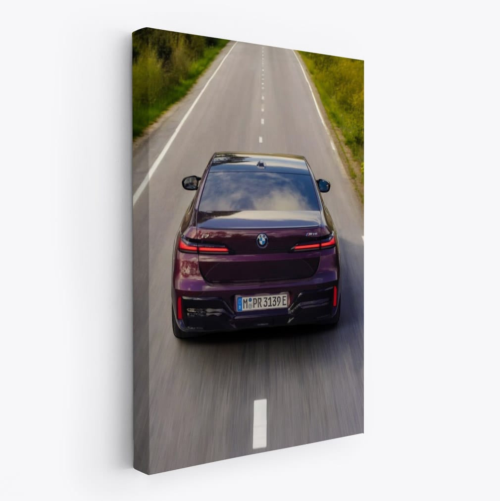 Purple BMW i7 M70 xDrive - Luxury Meets Power in Style