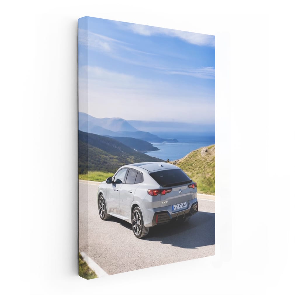 BMW iX2 Grey Rear View - Sleek and Sophisticated Design