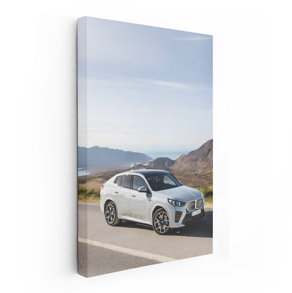 BMW iX2 Grey Front View - Sleek and Modern Design