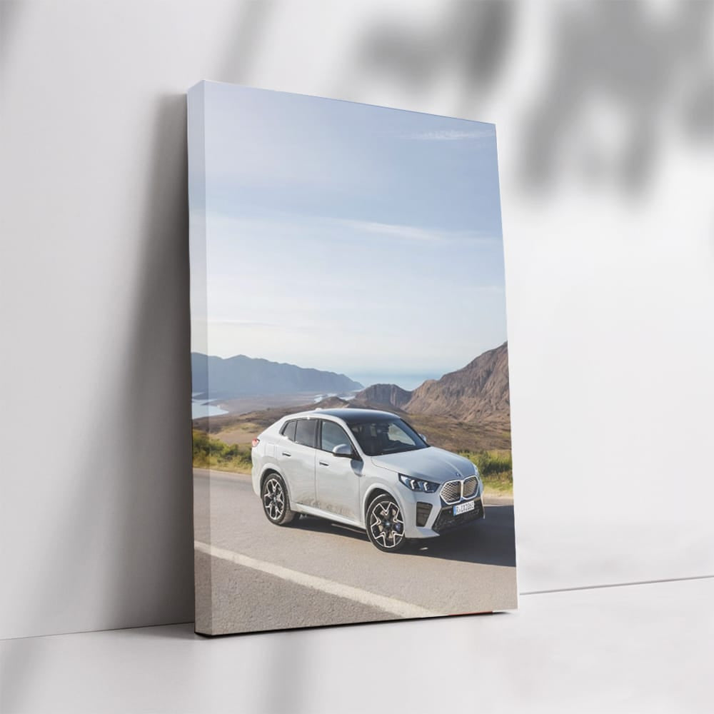 BMW iX2 Grey Front View - Sleek and Modern Design