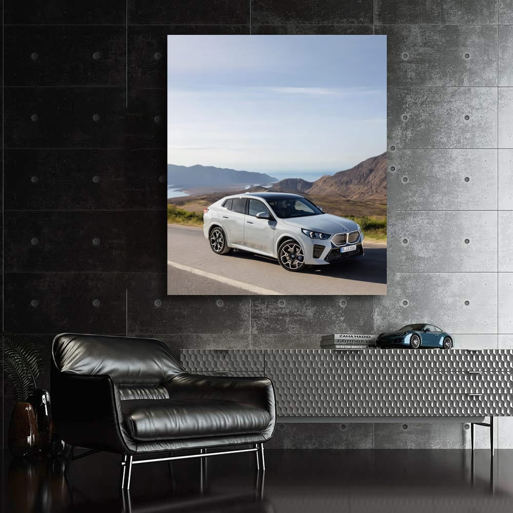 BMW iX2 Grey Front View - Sleek and Modern Design