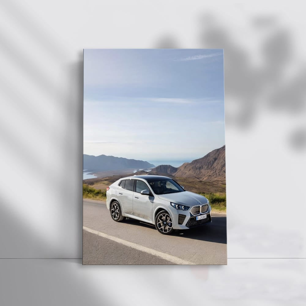 BMW iX2 Grey Front View - Sleek and Modern Design