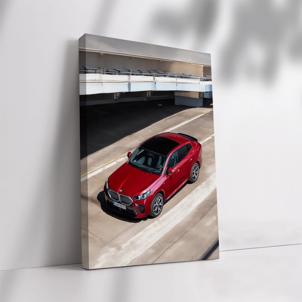 BMW iX2 in Red - Dynamic Electric Elegance