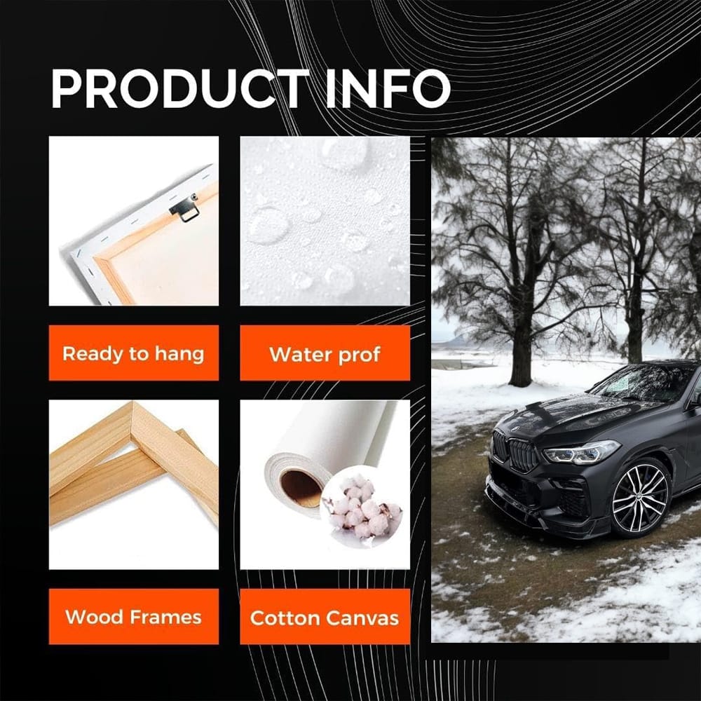Black BMW X6 M Competition Winter - Power and Elegance