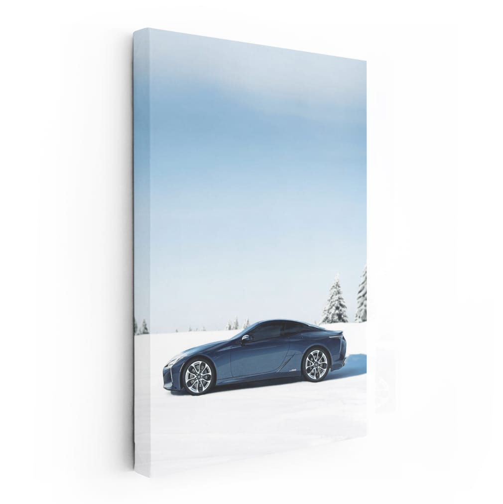 Blue Lexus LC 500h Winter Elegance - Luxury in Motion