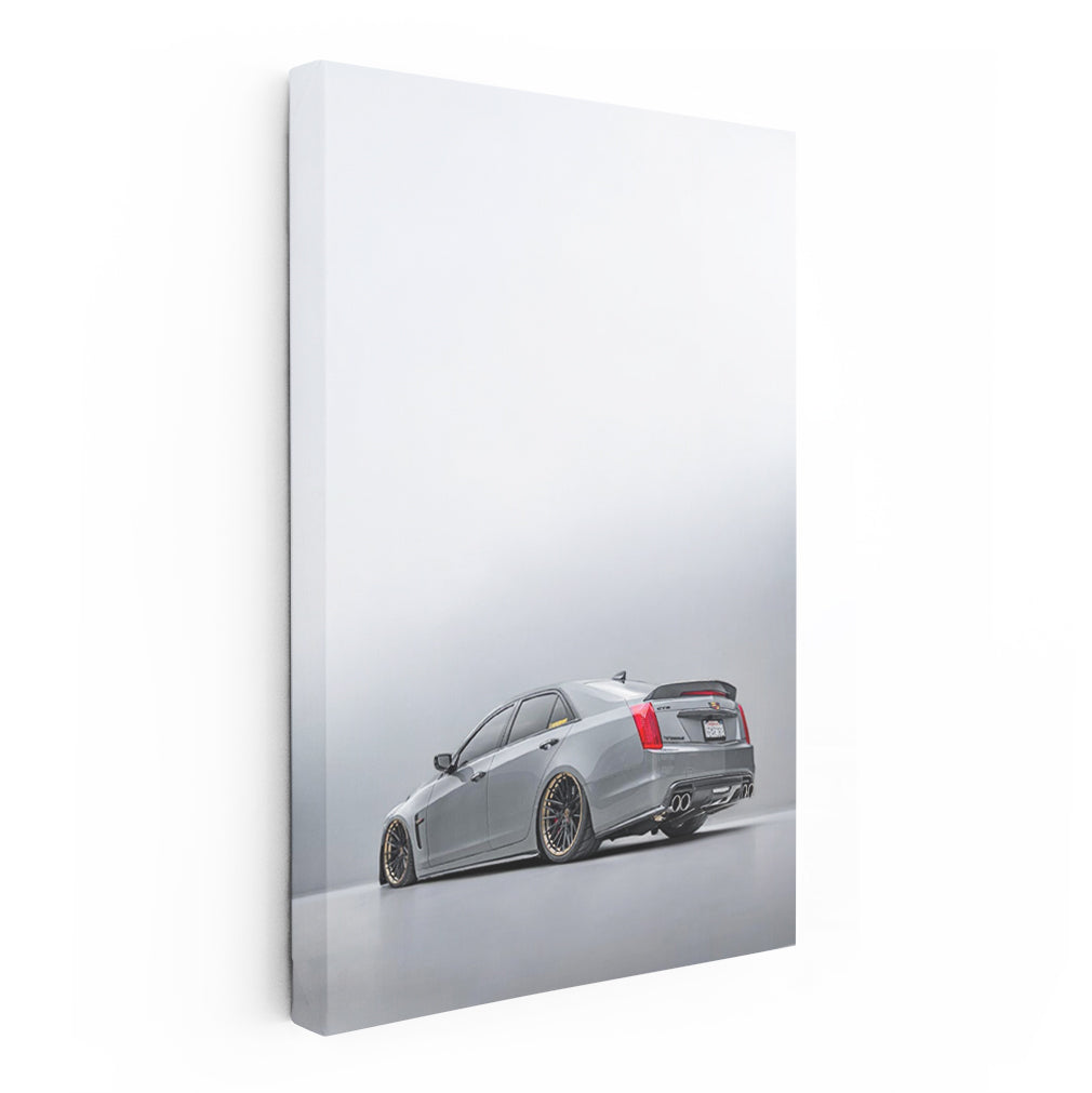 Cadillac 7 Gray Parked - Sleek Luxury Performance
