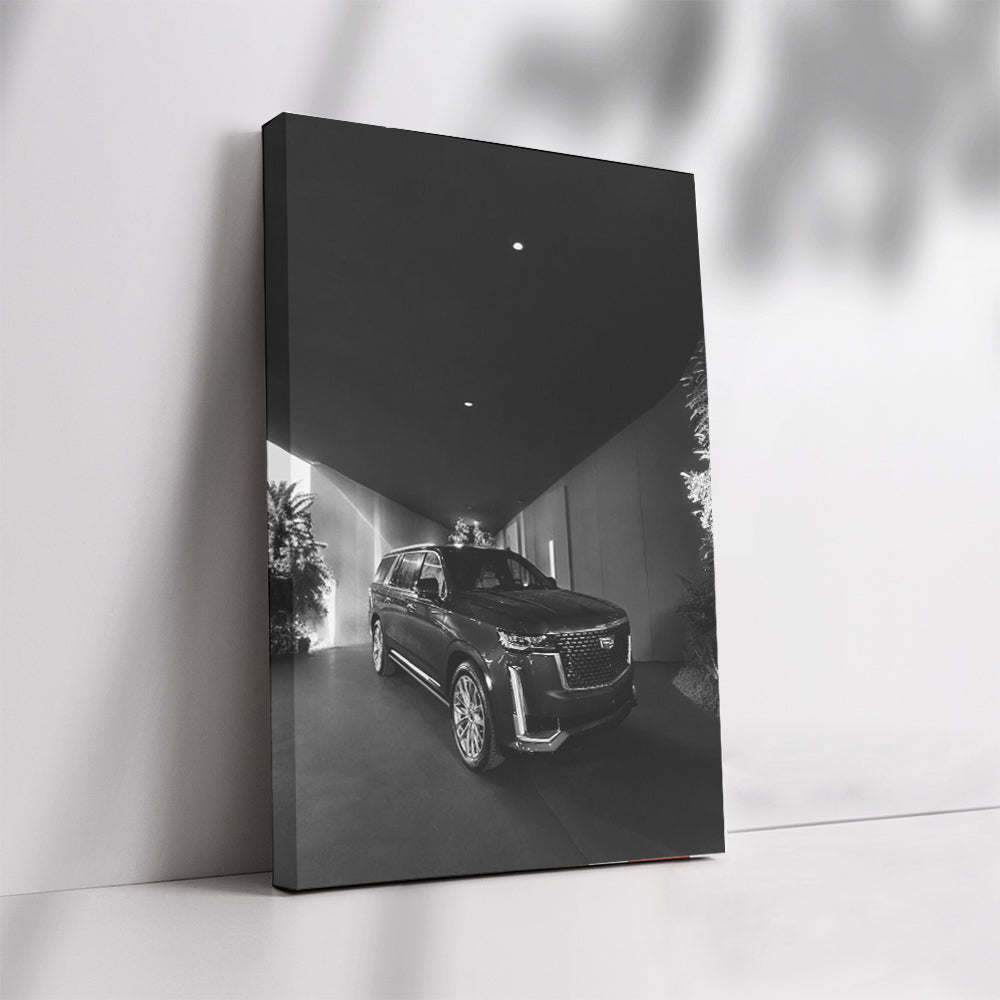 Black and White Cadillac - Timeless Elegance in Motion