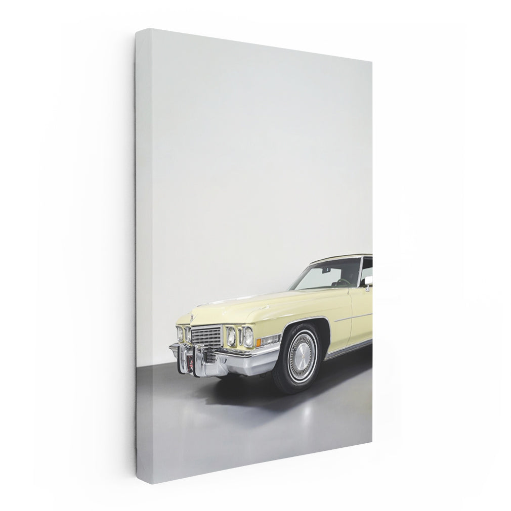 Vintage Yellow Cadillac - Classic Elegance on Wheels