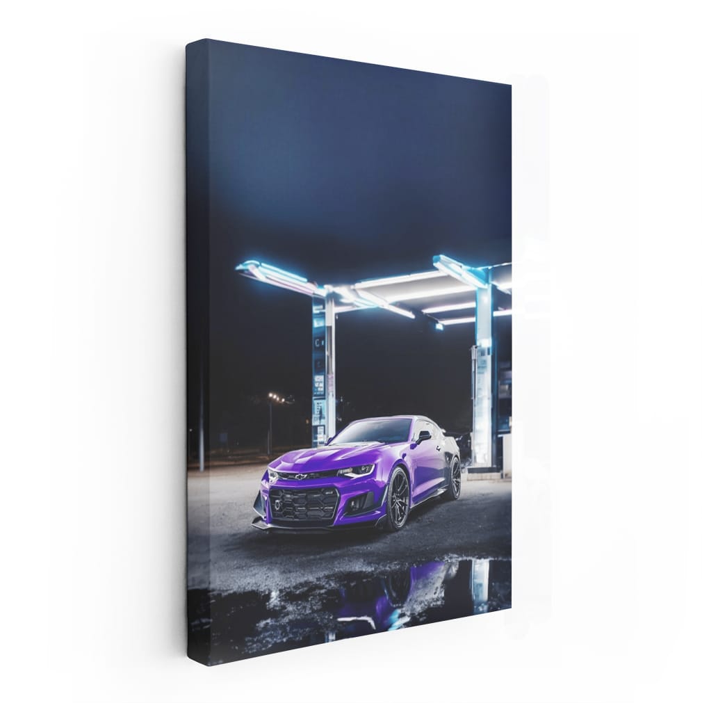 Sleek Chevrolet Camaro Refueling - Power Meets Elegance