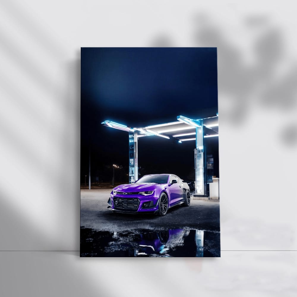 Sleek Chevrolet Camaro Refueling - Power Meets Elegance