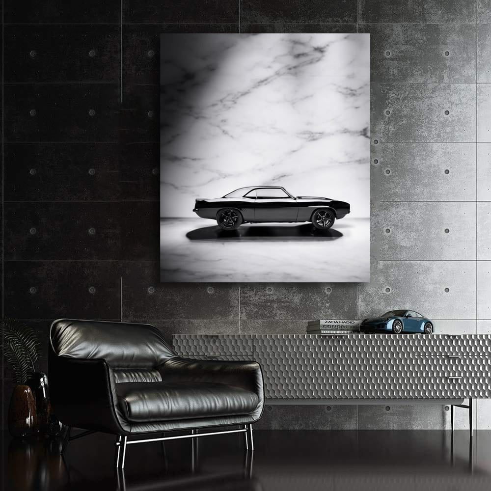 Black Marble Chevrolet Camaro - Sleek and Powerful Design